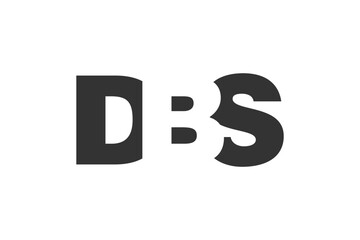 DBS logo design. Initial letter D B S bold font style for tech startups, consulting, corporate branding. Creative company name, headlines typography identity, trendy logotype.