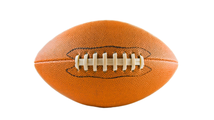 American rugby football on a transparent background.