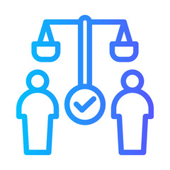 balance gradient icon