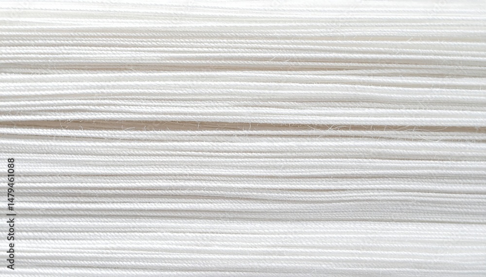 Poster creating artistic textures with white strings in studio photography minimalist indoor close-up abstr