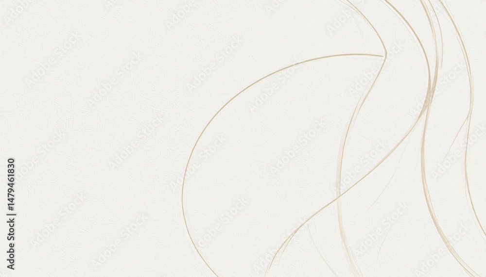 Poster flowing lines abstract art digital creation minimalist design white background modern aesthetic