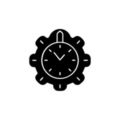 creative details Outline silhouette Extra hours icon vector illustration