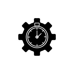 creative details Outline silhouette Extra hours icon vector illustration