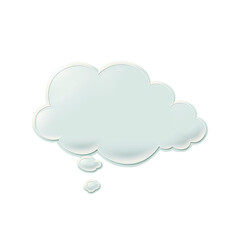 Fototapeta premium Cloud thought bubble icon
