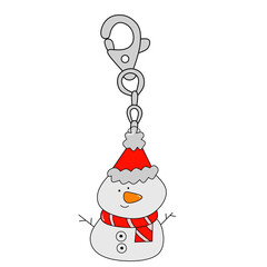 Cute snowman keychain 