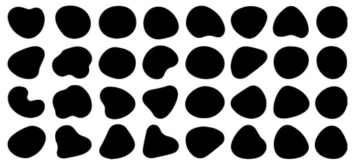 Abstract Black and White Pattern with Organic Shapes and Textures Seamless cow print pattern in black Modern stylish monochrome background