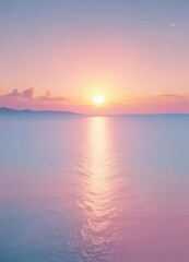 Soft pastel pink, blue, yellow gradient  Fuzzy sunset effect , art, gentle, fluffy