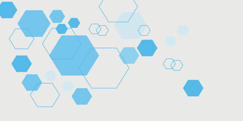 Abstract.modern blue hexagon banner background. Eps10 vector
