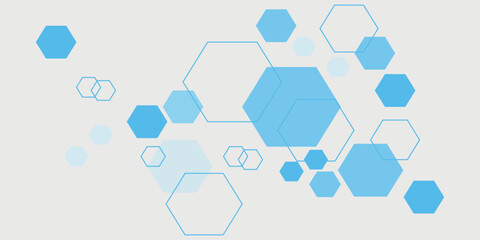 Abstract.modern blue hexagon banner background. Eps10 vector