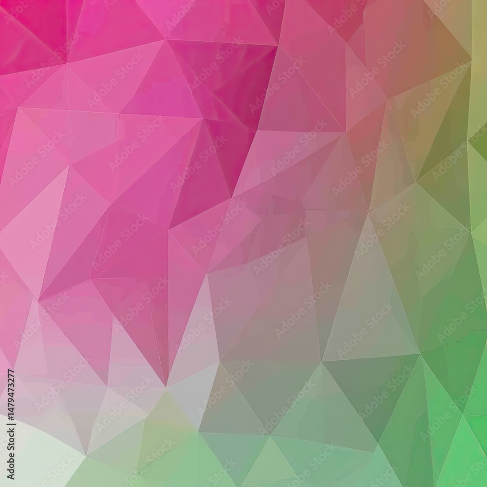 Poster a vibrant abstract geometric background featuring overlapping triangular shapes in shades of teal an