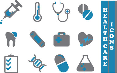 Healthcare medicine solid icons set collection.Isolated vector illustrations. 