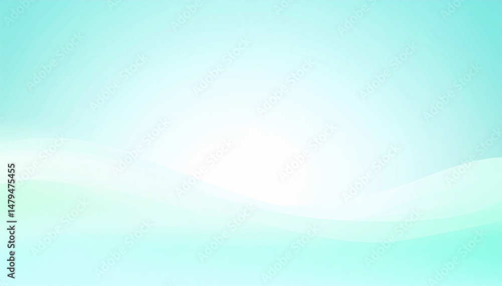 Poster calm blue background abstract digital art trendy design minimalistic style soft gradients for modern
