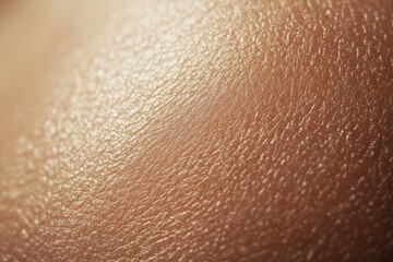 Fototapeta premium Close-up view of human skin texture highlighting fine lines and pores. showcasing natural skin patterns. ideal for dermatological studies or beauty product promotions