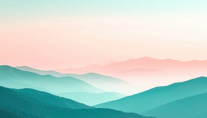 Obraz premium Serene mountain view at dawn landscape photography nature tranquil environment aerial perspective