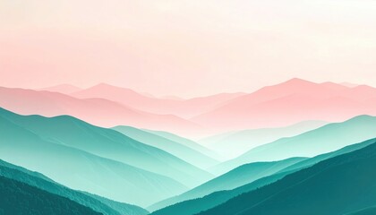 Fototapeta premium Tranquil mountain landscape breath-taking views nature photography serene environment aerial perspective calm concept