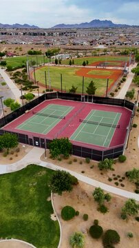Weston Hills Park Drone Video Aerial Nevada