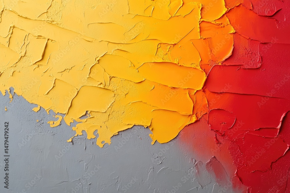 Poster a vibrant abstract gradient showcasing a blend of yellow. red. and black hues. creating a dynamic ba