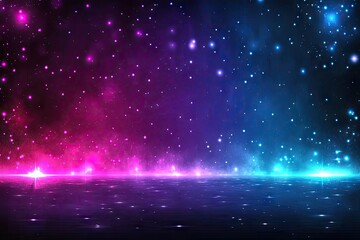 A vibrant abstract background featuring colorful bokeh lights in shades of pink. blue. and purple. creating a dreamy atmosphere ideal for festive or celebratory themes