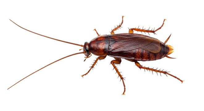 Isolated American Cockroach Insect Pest