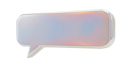 Isolated Holographic Speech Bubble with Iridescent Texture