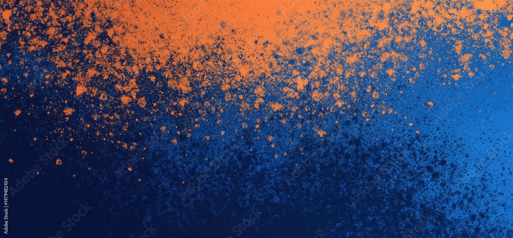 Aufkleber a vibrant abstract background featuring a dynamic blend of warm orange and cool blue tones. creating