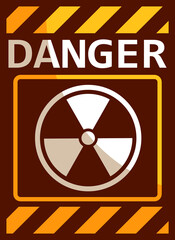 Danger, Radioactive, Biohazard Yellow Sign, Alert, Warning, Prohibition Sign Icon