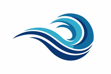 Obraz premium sea waves logo vector illustration, wave symbol, wave icon 
