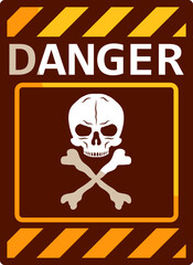 Danger, Radioactive, Biohazard Yellow Sign, Alert, Warning, Prohibition Sign Icon