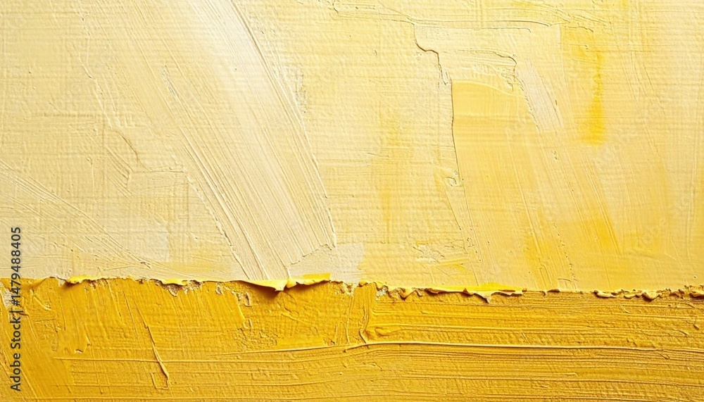 Poster artistic exploration of yellow textures abstract composition gallery setting contemporary viewpoint 