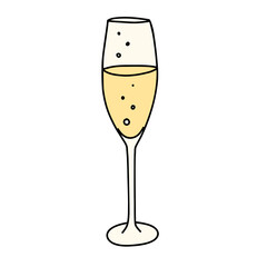 Coupe de champagne couleur