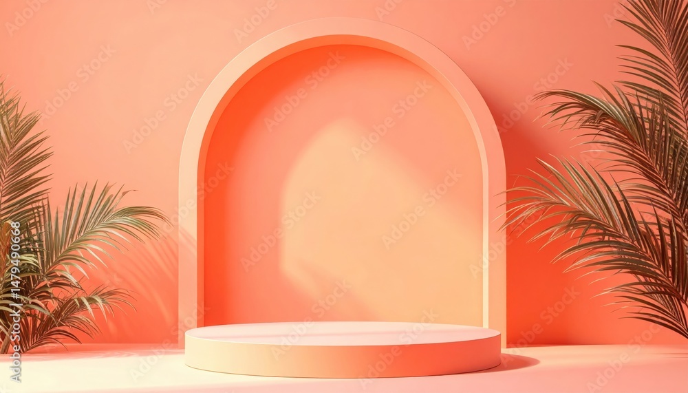 Aufkleber dynamic showcase display modern studio visual content minimalist design eye-level perspective creati