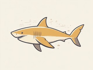 Naklejka premium vector illustration of a fish