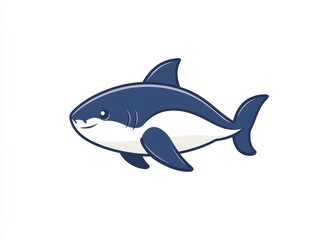 Fototapeta premium vector illustration of a shark