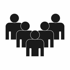 Group of People Silhouette icon