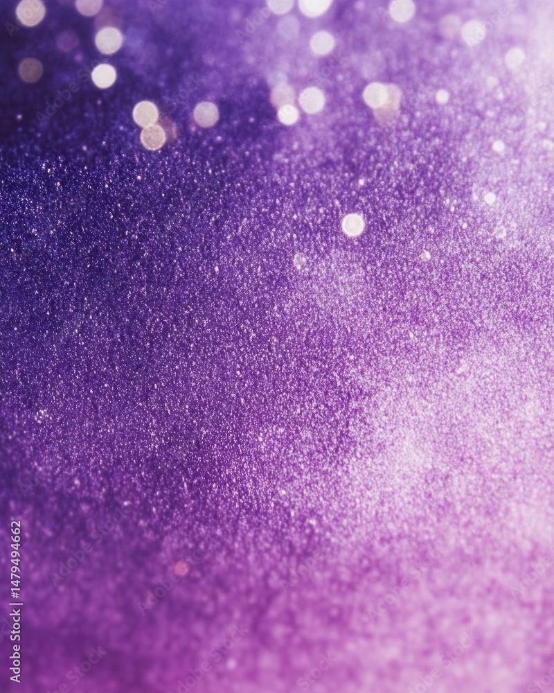 Aufkleber abstract purple glitter texture background with bokeh lights for graphic design projects and creativ