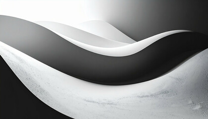 Abstract undulating forms in shades of gray create a soothing, modern aesthetic