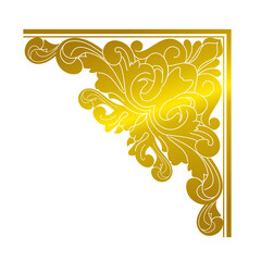 gold corner decorative ...