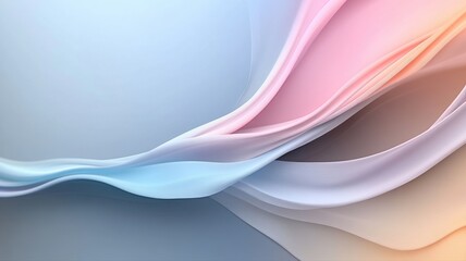 Fototapeta premium Soft Gradient Pastel Waves Abstract Background abstract background gradient pastel soft smooth wave