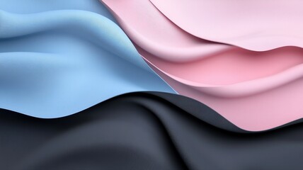 Soft Fabric Waves Abstract Background in Pink, Blue, and Grey abstract background fabric soft grey
