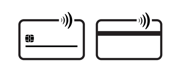 credit card icon on white background	