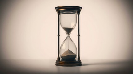 Elegant Hourglass: Time's Passage in Vintage Style