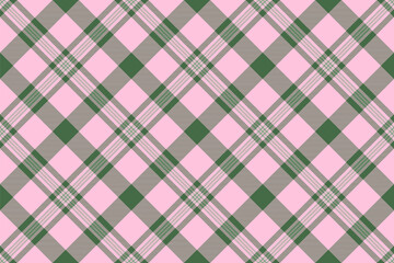 Layout textile texture check, madras tartan vector fabric. 30s plaid pattern seamless background in light and green colors.