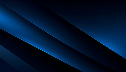 Layers of dark blue gradients with light beams create a sleek and modern design