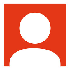 Account Button Icon in rot