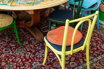 Colourful art hostel in old town with budget-friendly dorms, painted walls, shared kitchen, urban...