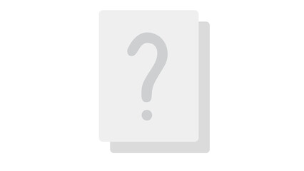 Question Mark Icon, Blank Space