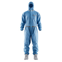 Modern Blue Protective Suit for Safety and Comfort