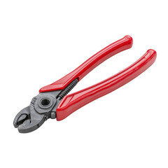 Fototapeta premium Reliable Red Handled Pliers for Everyday Use on white background