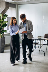 Business group working together at the office