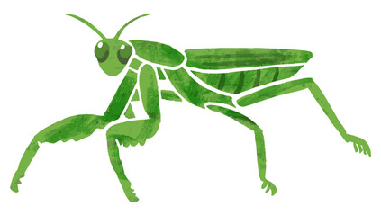 シンプルなカマキリのベクターイラスト